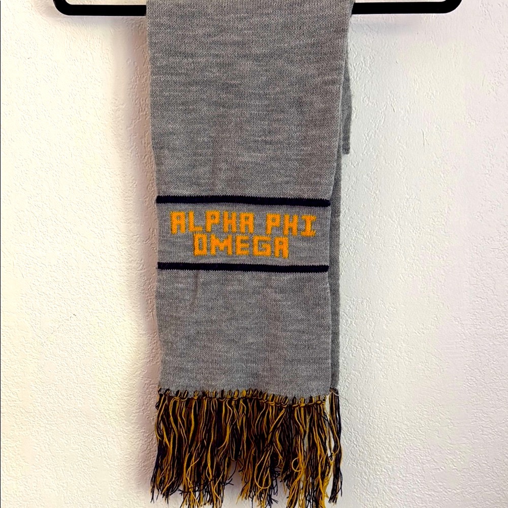 Alpha Phi Omega Scarf with Fringe